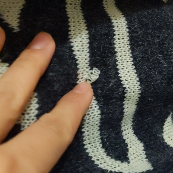 64 Sixty Five Mohair Blend Long Sleeve Open Front Boho Aztec Cardigan Size Med - Picture 9 of 10